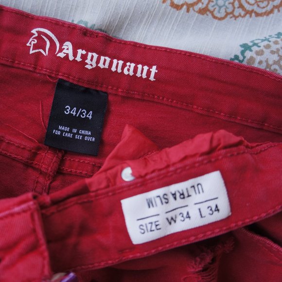 Argonaut Other - ARGONAUT DENIM "RED RIPS" TWILL JEANS Mel